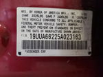 2005 Acura Tl  Maroon vin: 19UUA66225A023163