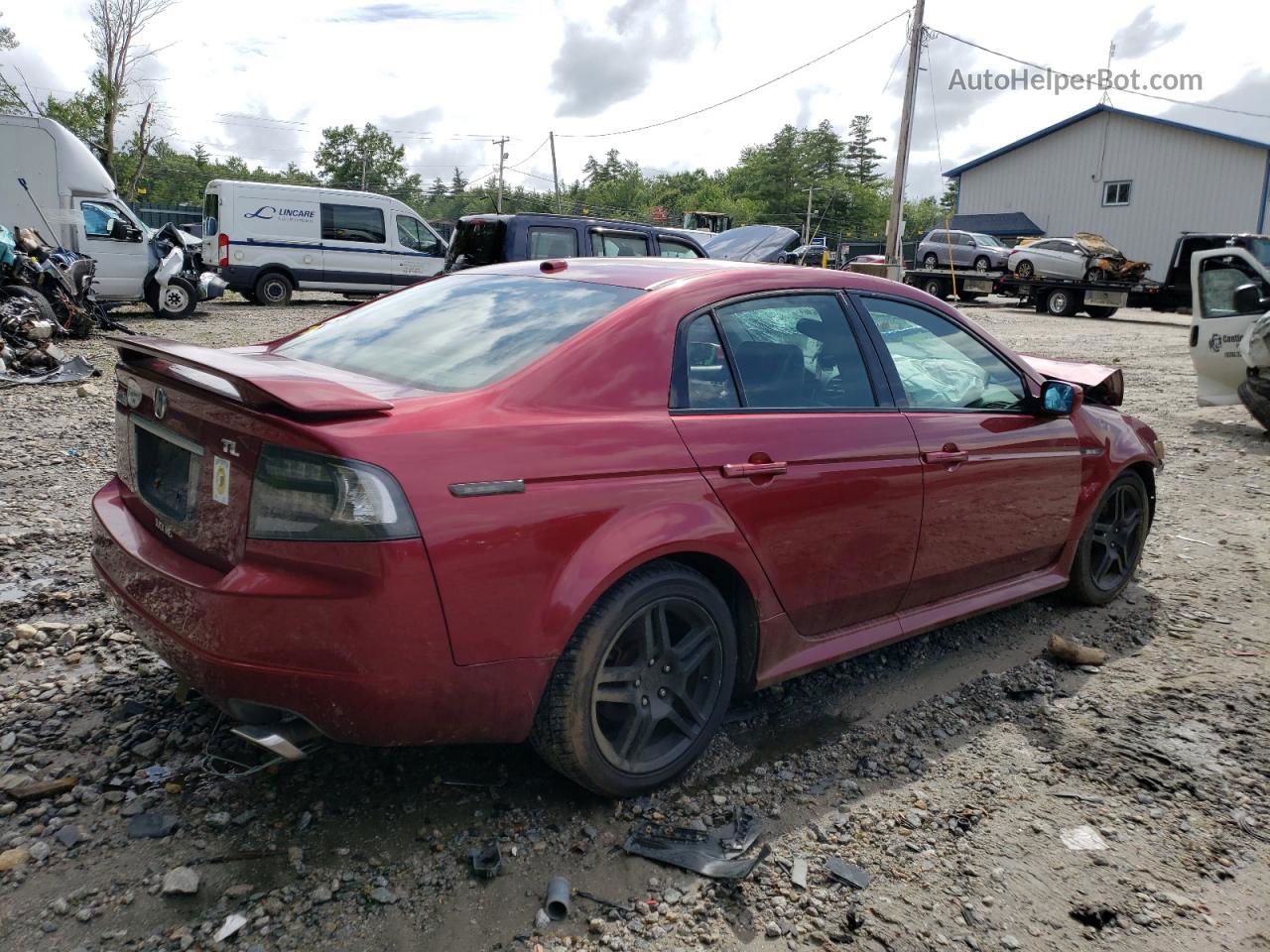 2005 Acura Tl  Red vin: 19UUA66225A055448