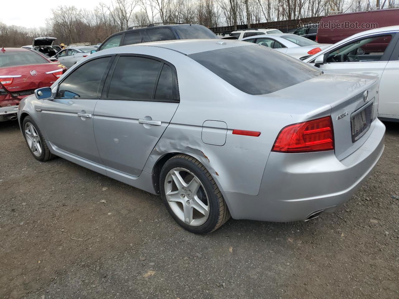 2005 Acura Tl  Silver vin: 19UUA66225A079457