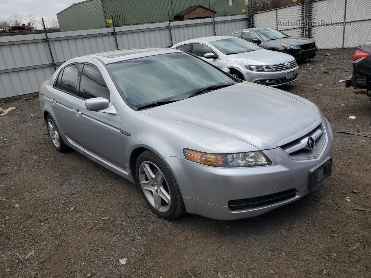 2005 Acura Tl  Silver vin: 19UUA66225A079457