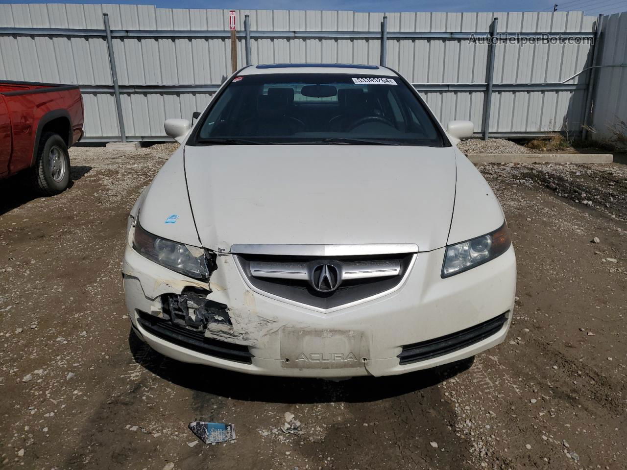 2005 Acura Tl  White vin: 19UUA66225A802918