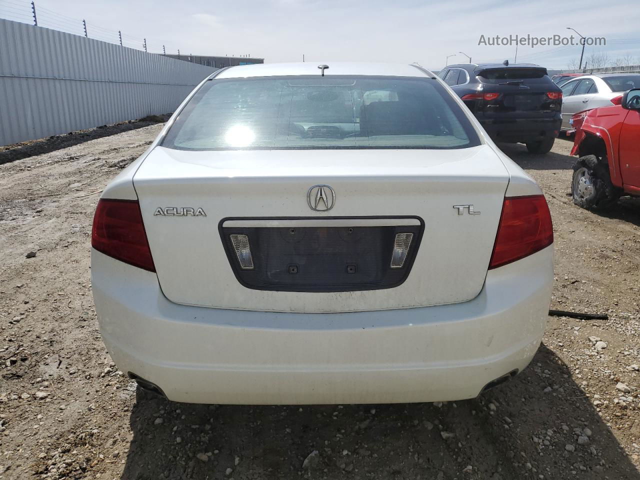 2005 Acura Tl  White vin: 19UUA66225A802918