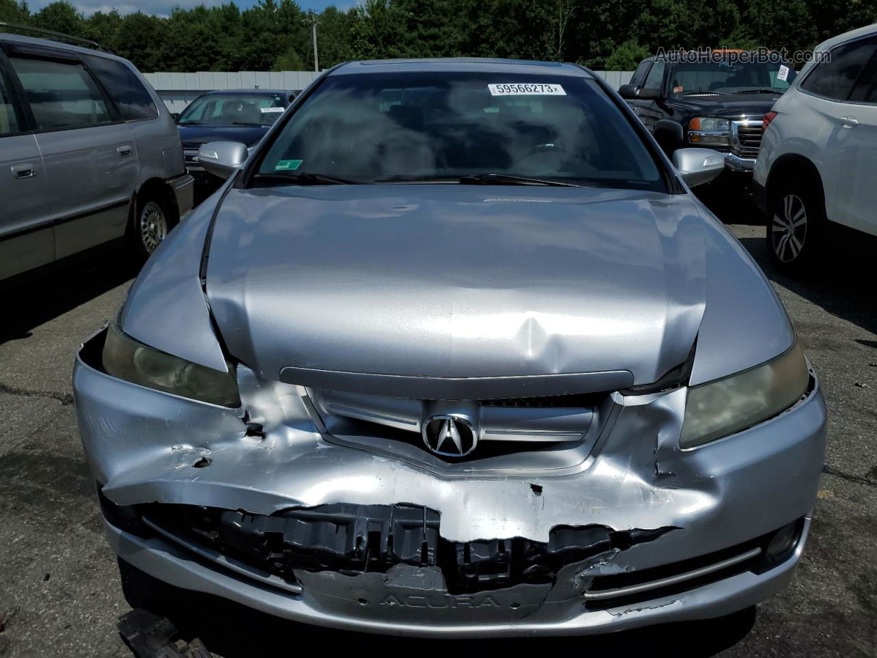 2008 Acura Tl  Silver vin: 19UUA66228A001734