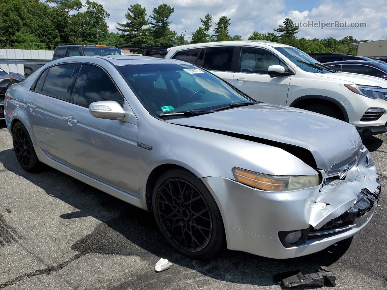 2008 Acura Tl  Silver vin: 19UUA66228A001734