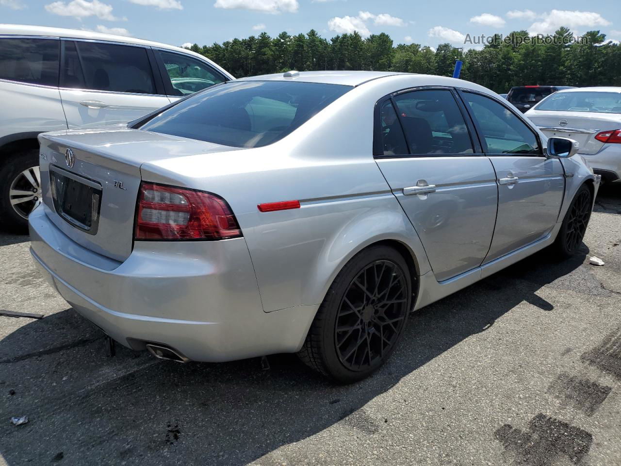 2008 Acura Tl  Silver vin: 19UUA66228A001734