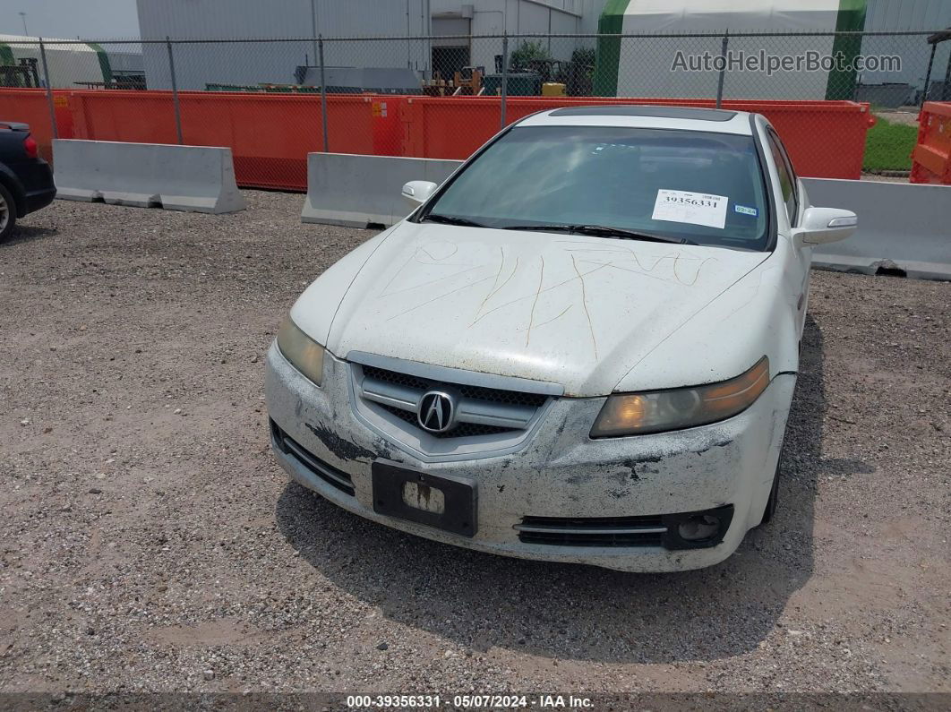 2008 Acura Tl 3.2 White vin: 19UUA66228A006853