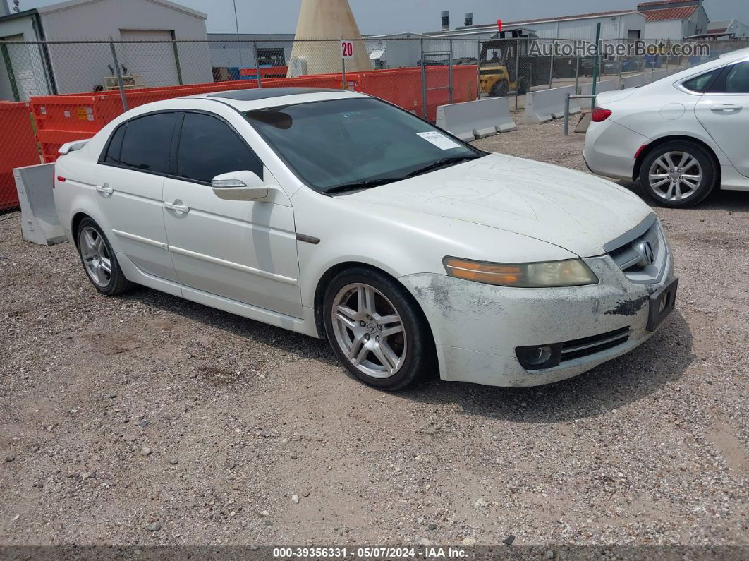 2008 Acura Tl 3.2 White vin: 19UUA66228A006853