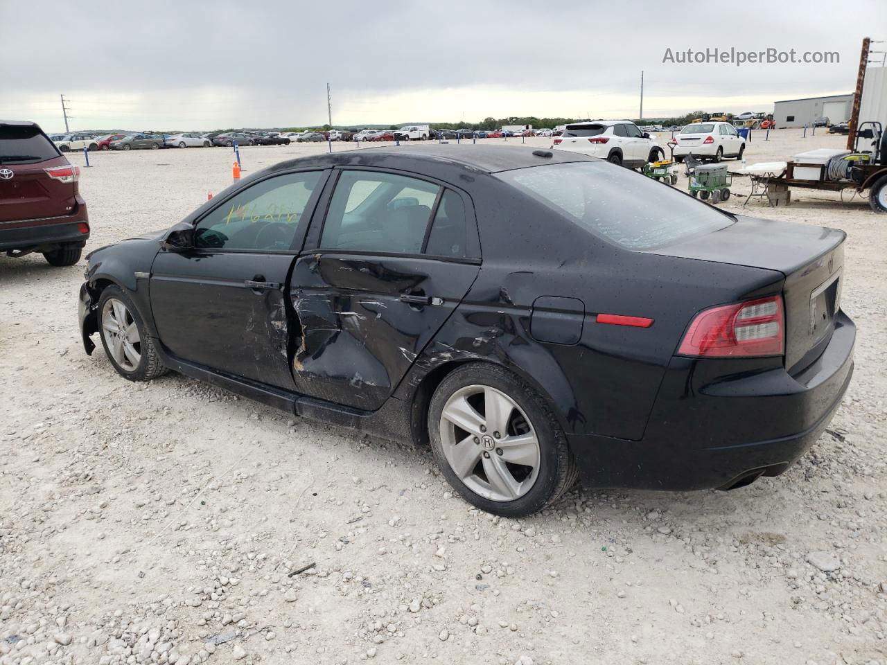 2008 Acura Tl  Black vin: 19UUA66228A010577