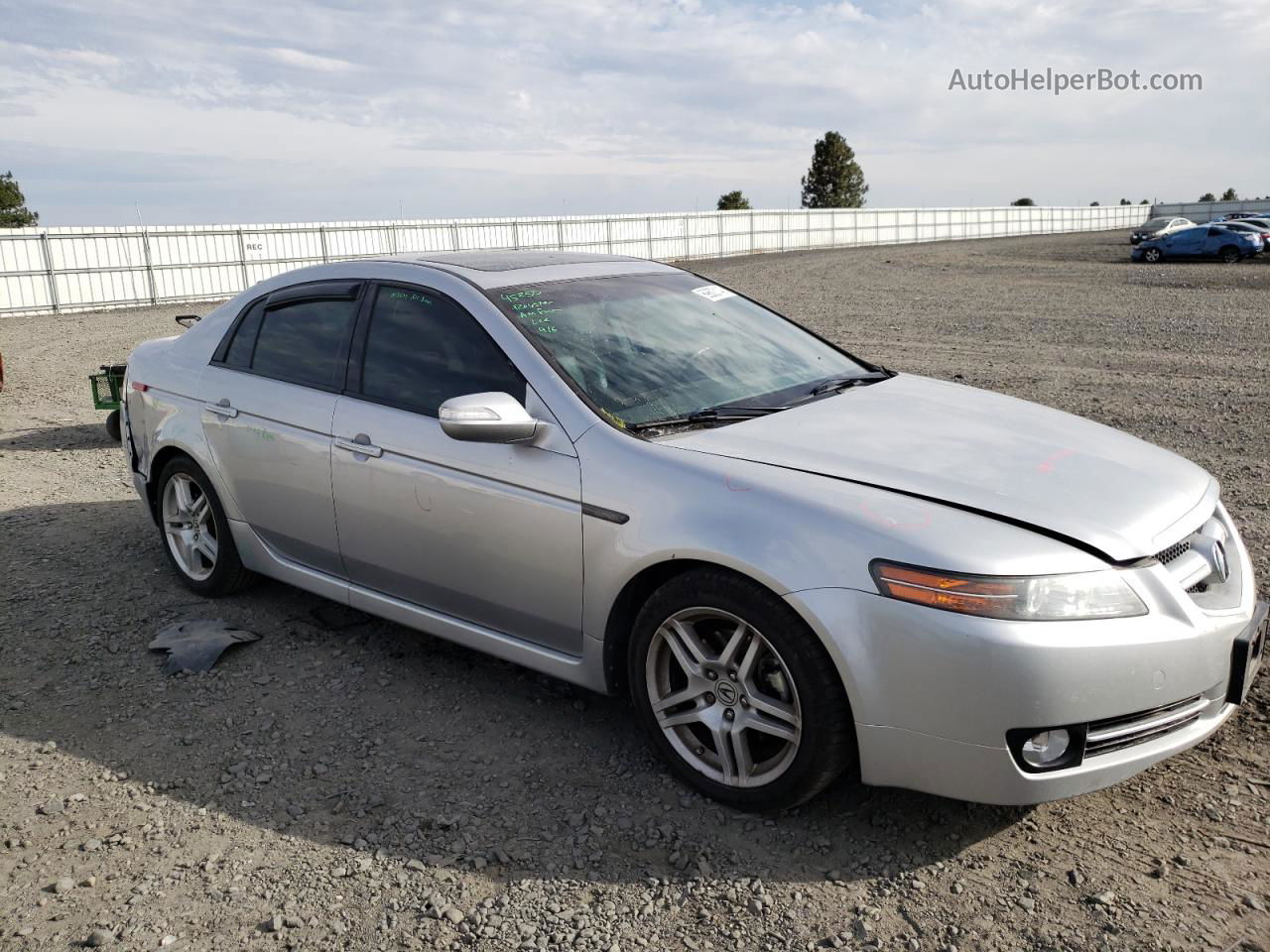 2008 Acura Tl  Silver vin: 19UUA66228A049444