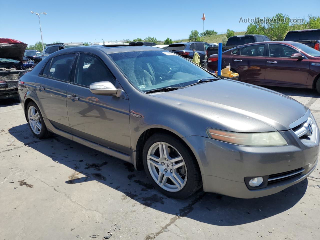 2008 Acura Tl  Gray vin: 19UUA66228A051422