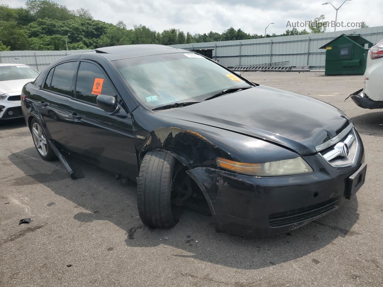 2005 Acura Tl  Black vin: 19UUA66235A002015