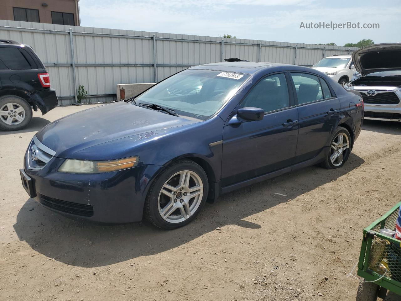 2005 Acura Tl  Синий vin: 19UUA66235A005965