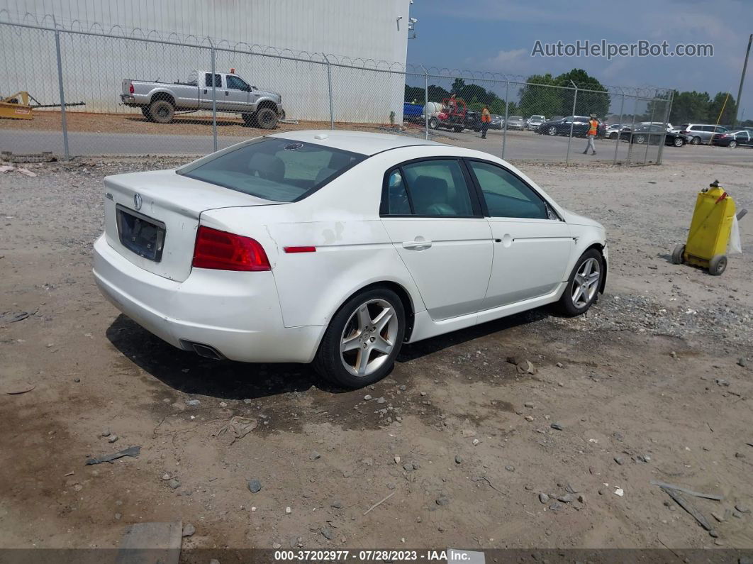 2005 Acura Tl   White vin: 19UUA66235A022989