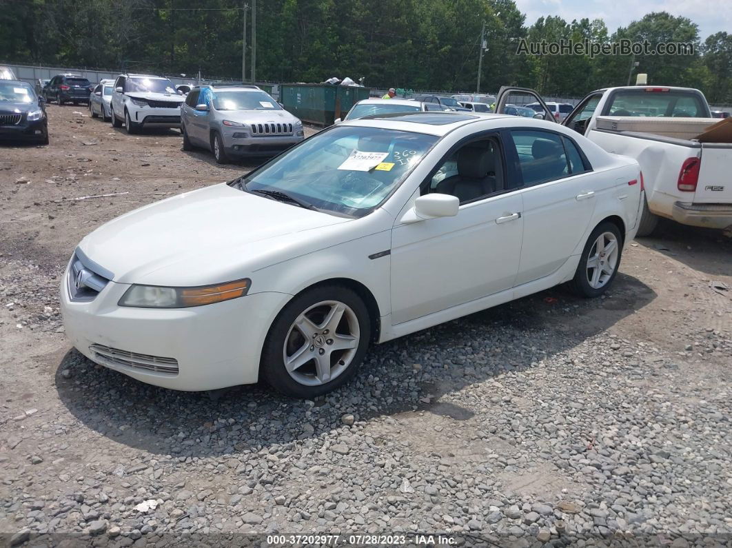 2005 Acura Tl   Белый vin: 19UUA66235A022989