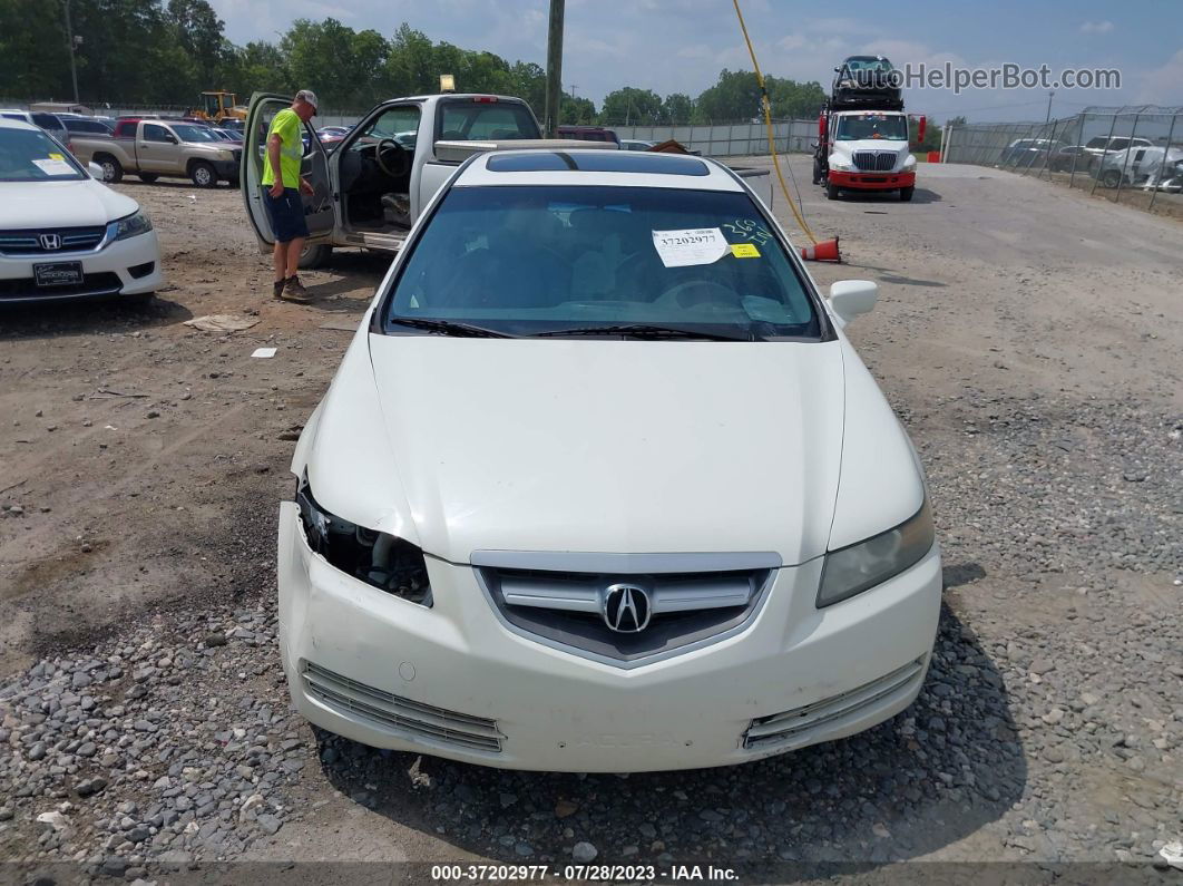 2005 Acura Tl   White vin: 19UUA66235A022989