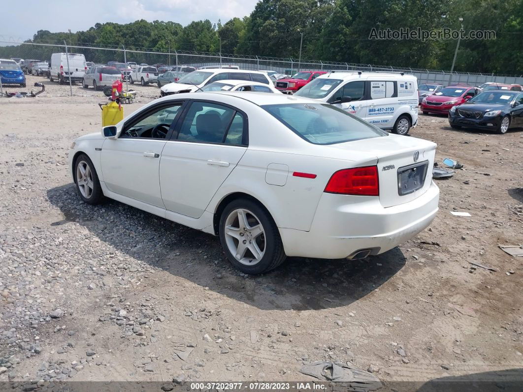 2005 Acura Tl   White vin: 19UUA66235A022989