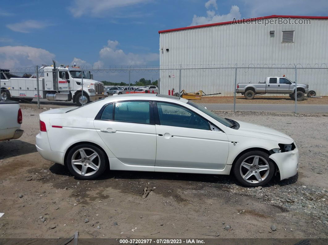 2005 Acura Tl   White vin: 19UUA66235A022989