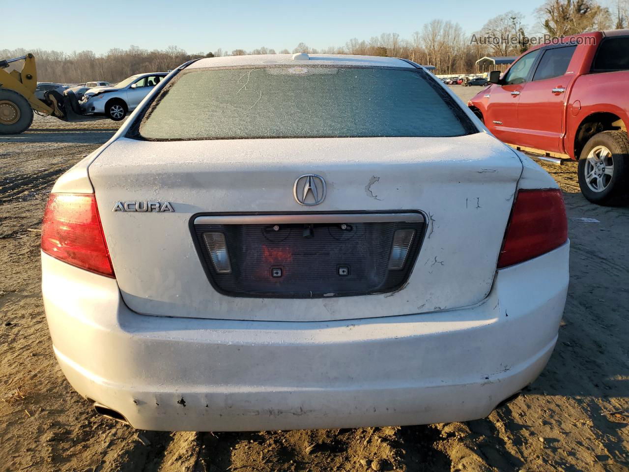 2005 Acura Tl  White vin: 19UUA66235A022989