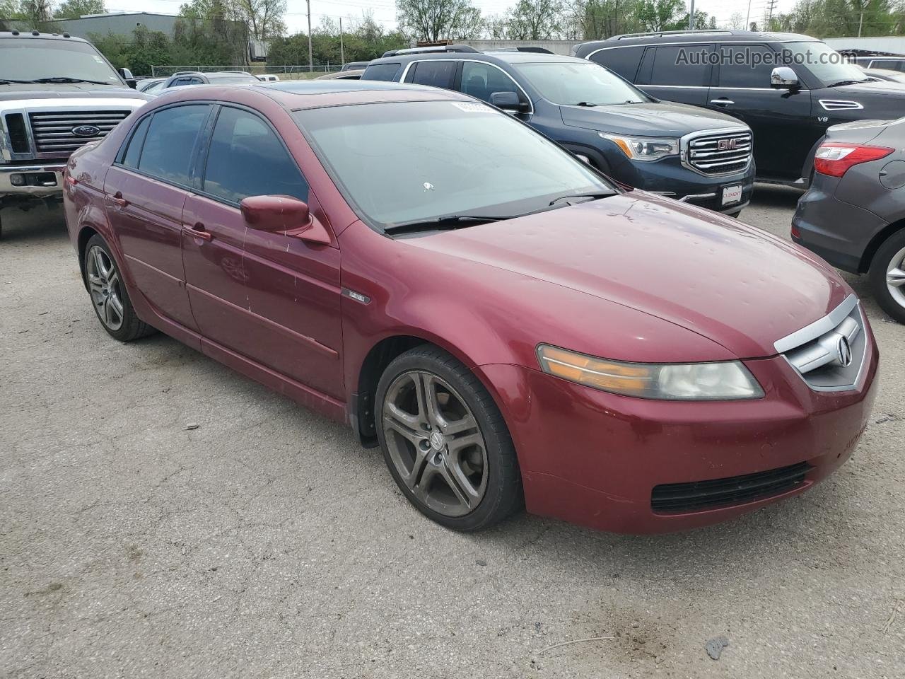 2005 Acura Tl  Red vin: 19UUA66235A026315