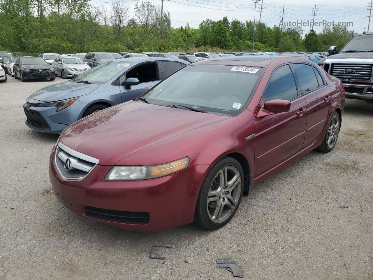 2005 Acura Tl  Red vin: 19UUA66235A026315