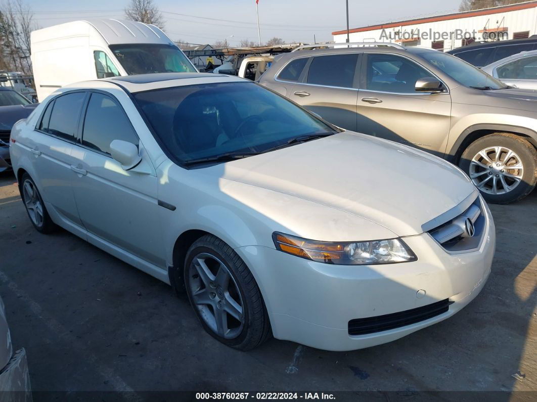 2005 Acura Tl   White vin: 19UUA66235A041851