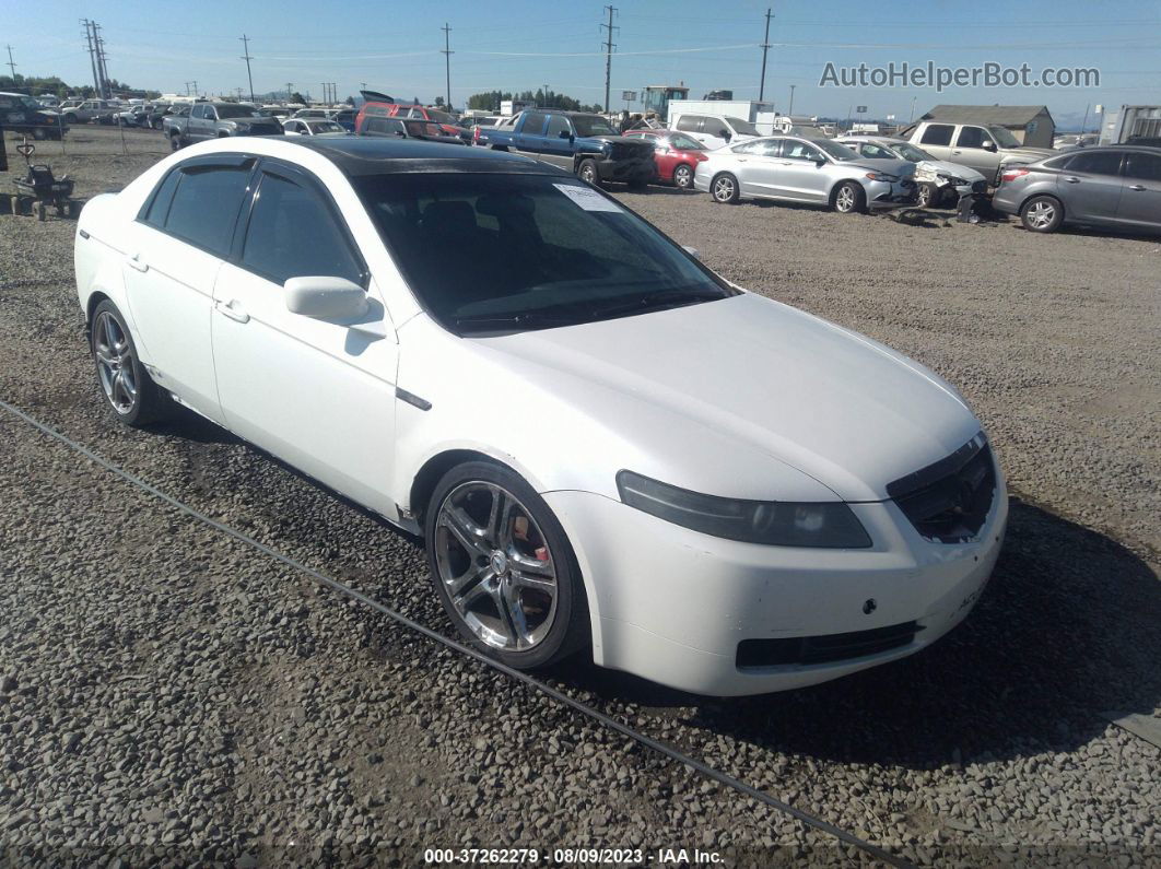 2005 Acura Tl   White vin: 19UUA66235A055555