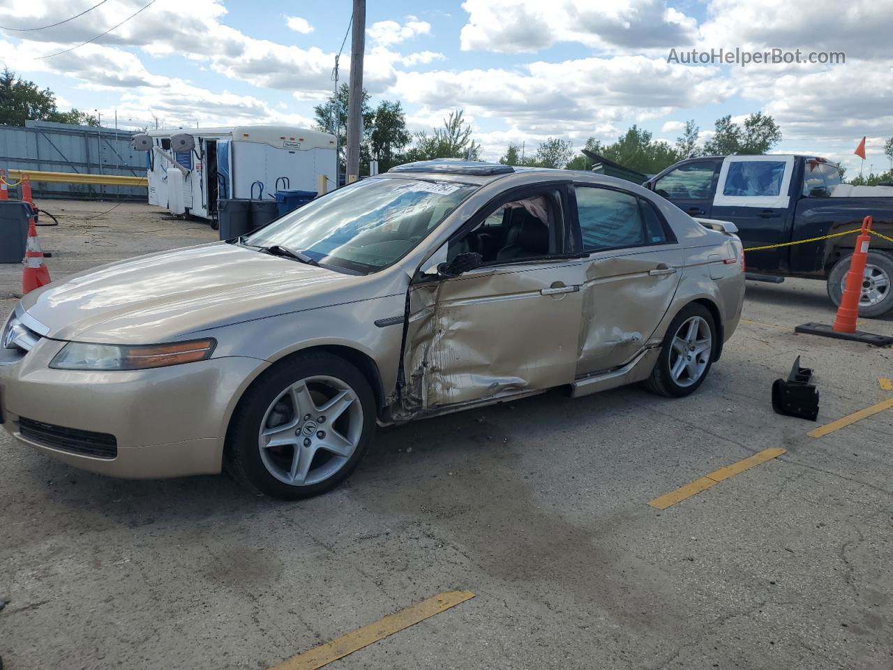 2005 Acura Tl  Tan vin: 19UUA66235A072761