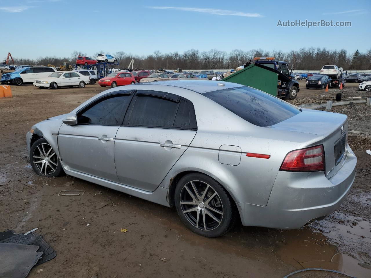 2008 Acura Tl  Silver vin: 19UUA66238A019790