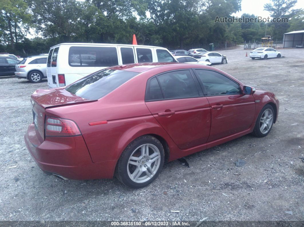 2008 Acura Tl   Burgundy vin: 19UUA66238A021121