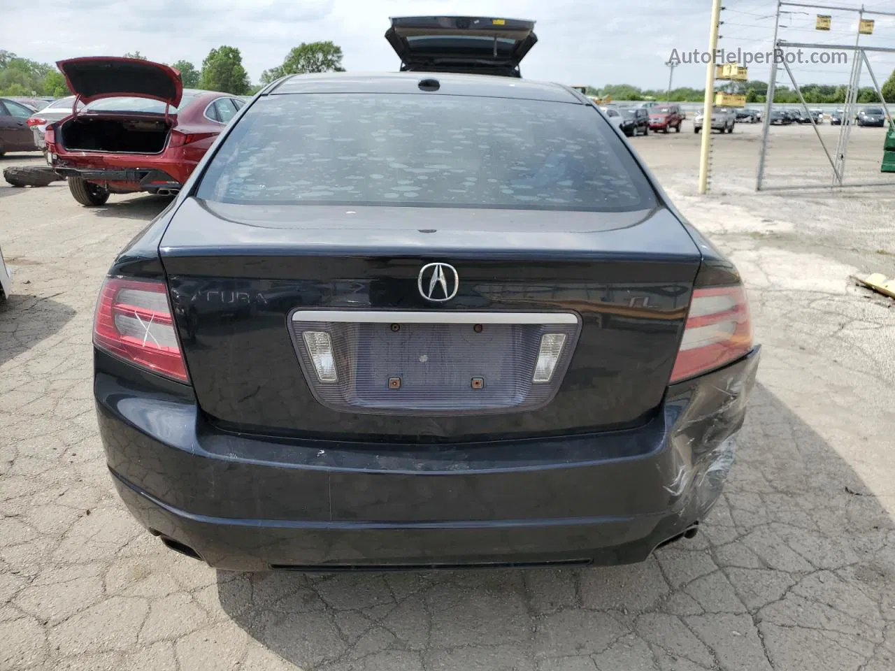 2008 Acura Tl  Черный vin: 19UUA66238A037058