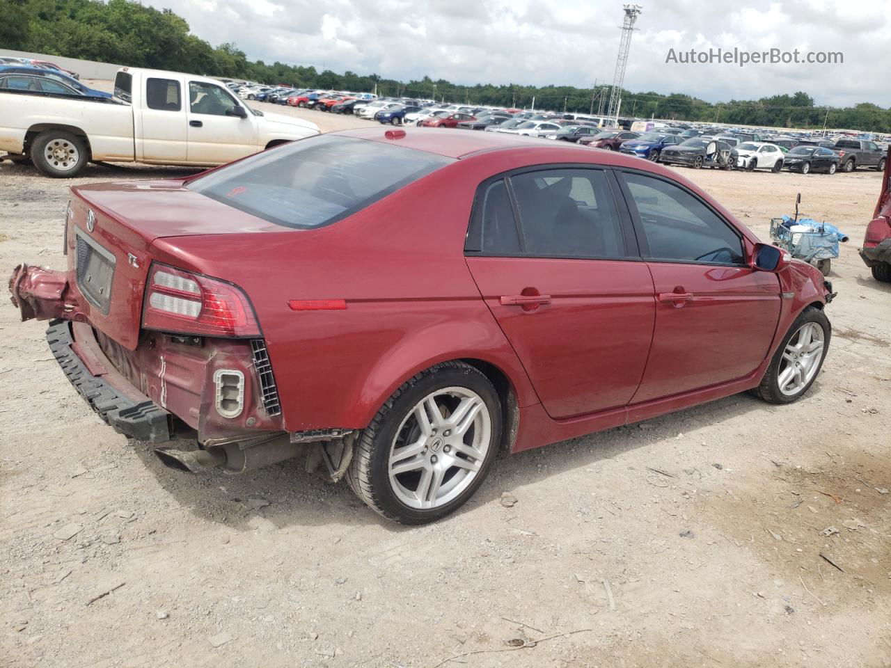 2008 Acura Tl  Burgundy vin: 19UUA66238A040851