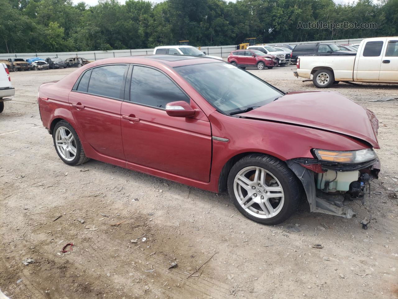 2008 Acura Tl  Burgundy vin: 19UUA66238A040851