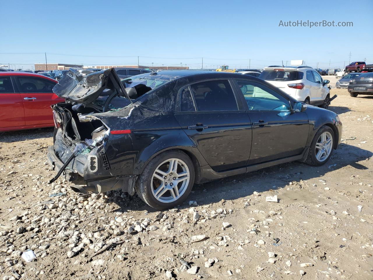 2008 Acura Tl  Black vin: 19UUA66238A041109