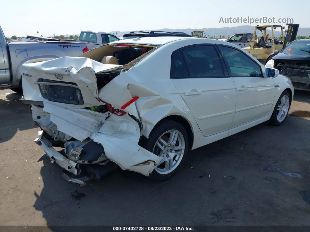 2008 Acura Tl   White vin: 19UUA66238A045581