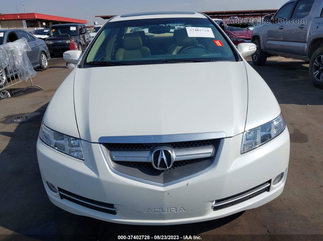 2008 Acura Tl   White vin: 19UUA66238A045581