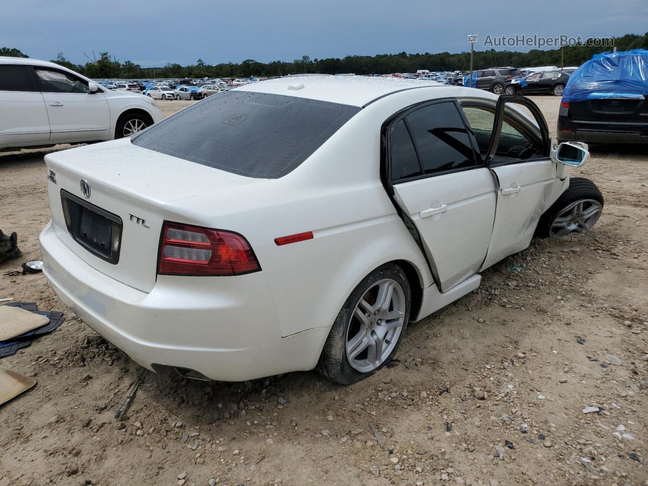 2008 Acura Tl  White vin: 19UUA66238A047153