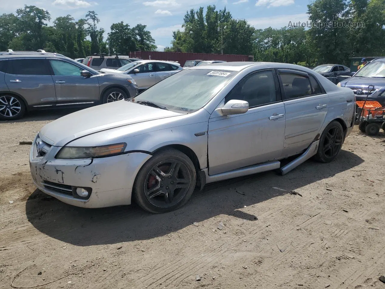 2008 Acura Tl  Silver vin: 19UUA66238A053261