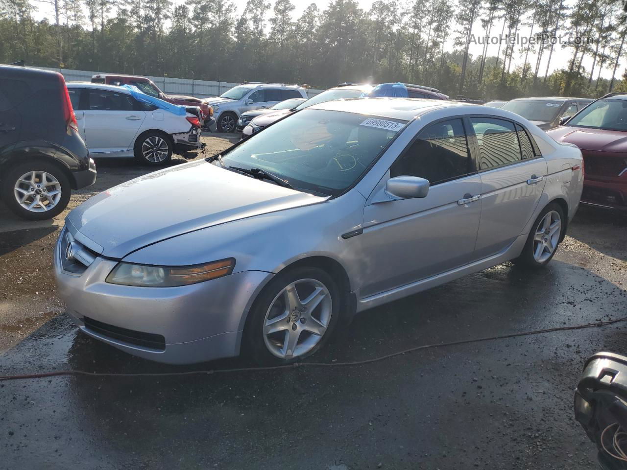 2005 Acura Tl  Silver vin: 19UUA66245A002833