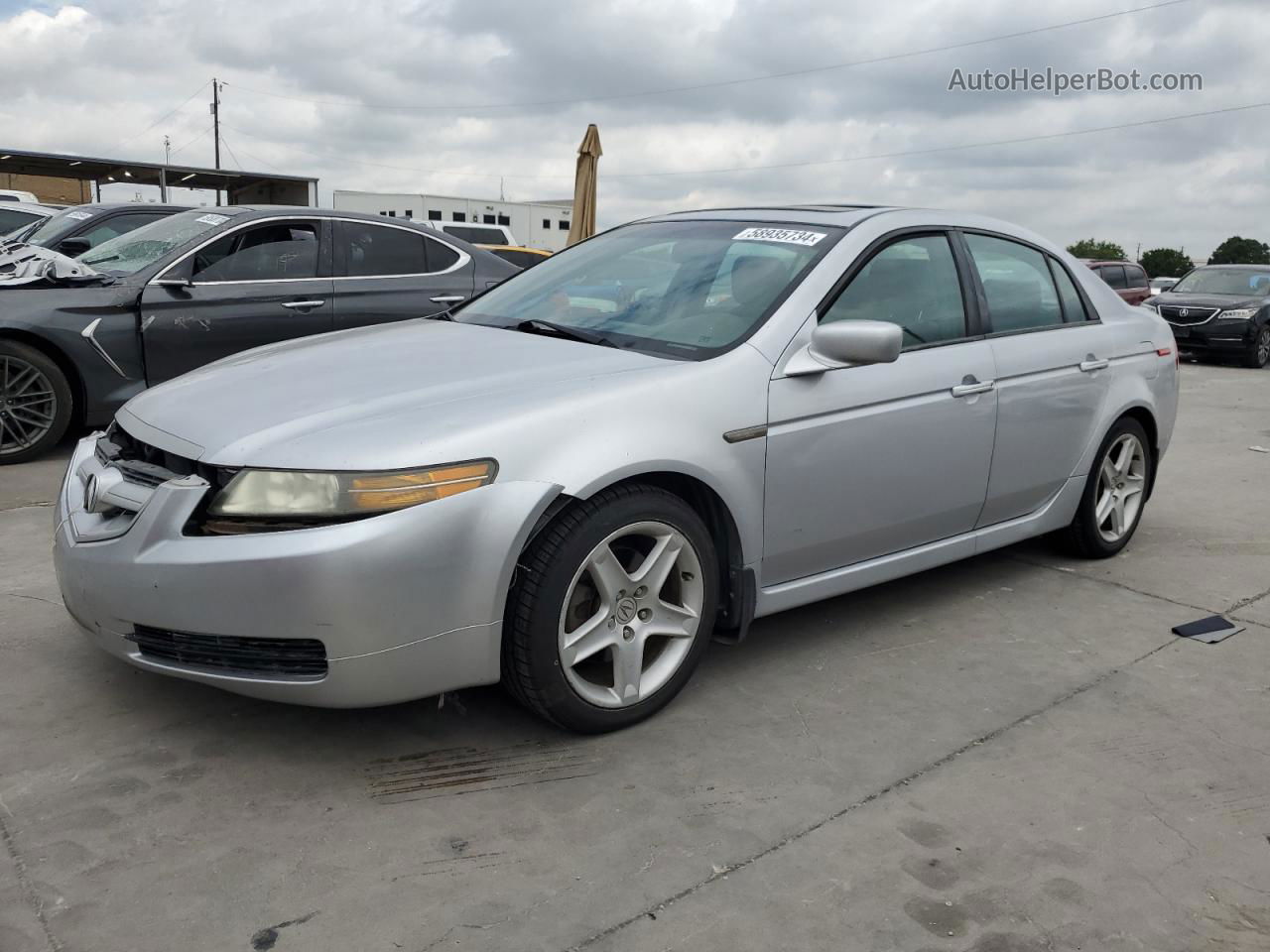 2005 Acura Tl  Серебряный vin: 19UUA66245A006445