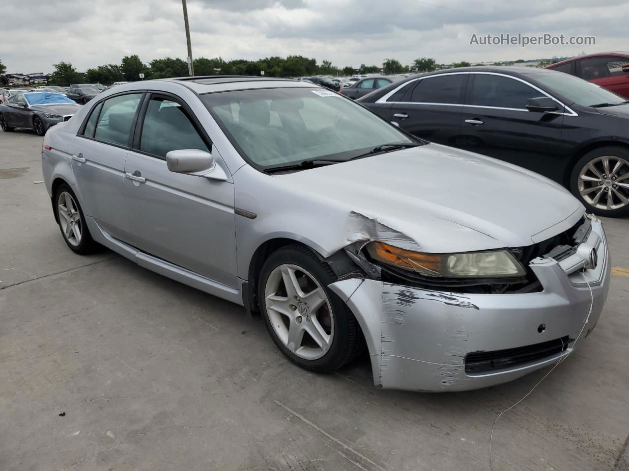 2005 Acura Tl  Серебряный vin: 19UUA66245A006445