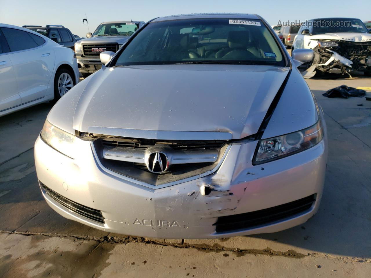 2005 Acura Tl  Silver vin: 19UUA66245A011385