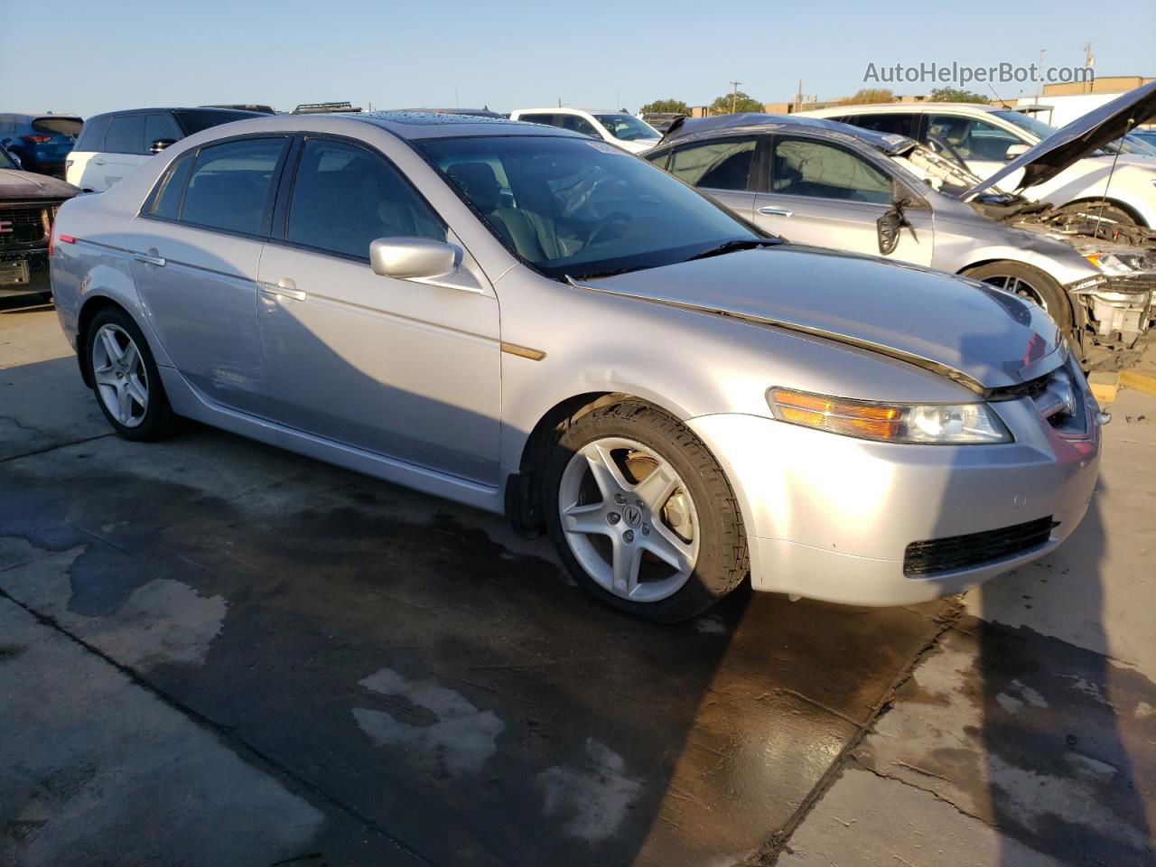 2005 Acura Tl  Silver vin: 19UUA66245A011385