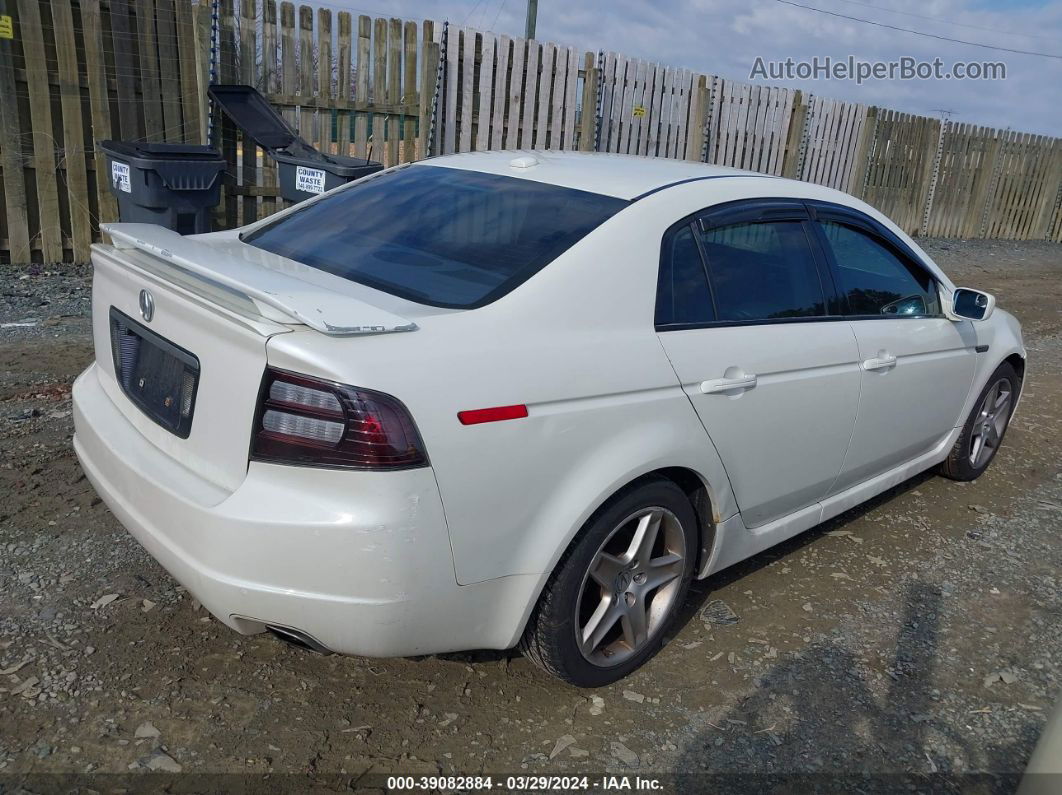 2005 Acura Tl   White vin: 19UUA66245A031703