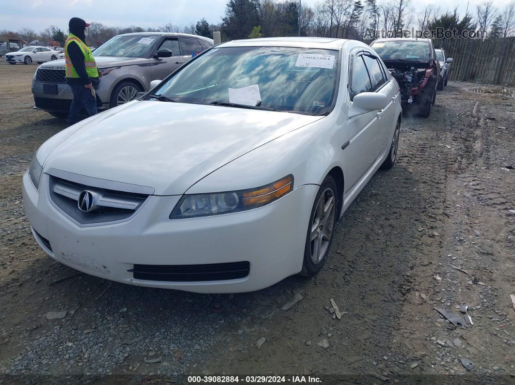 2005 Acura Tl   White vin: 19UUA66245A031703