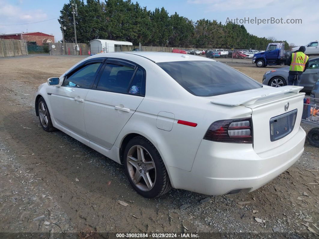 2005 Acura Tl   White vin: 19UUA66245A031703