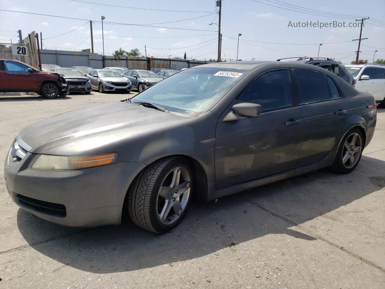 2005 Acura Tl  Gray vin: 19UUA66245A035184