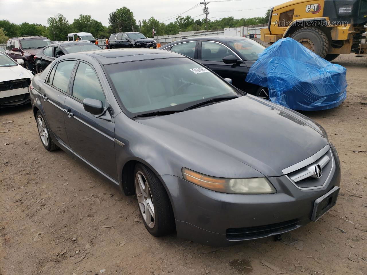 2005 Acura Tl  Gray vin: 19UUA66245A050042