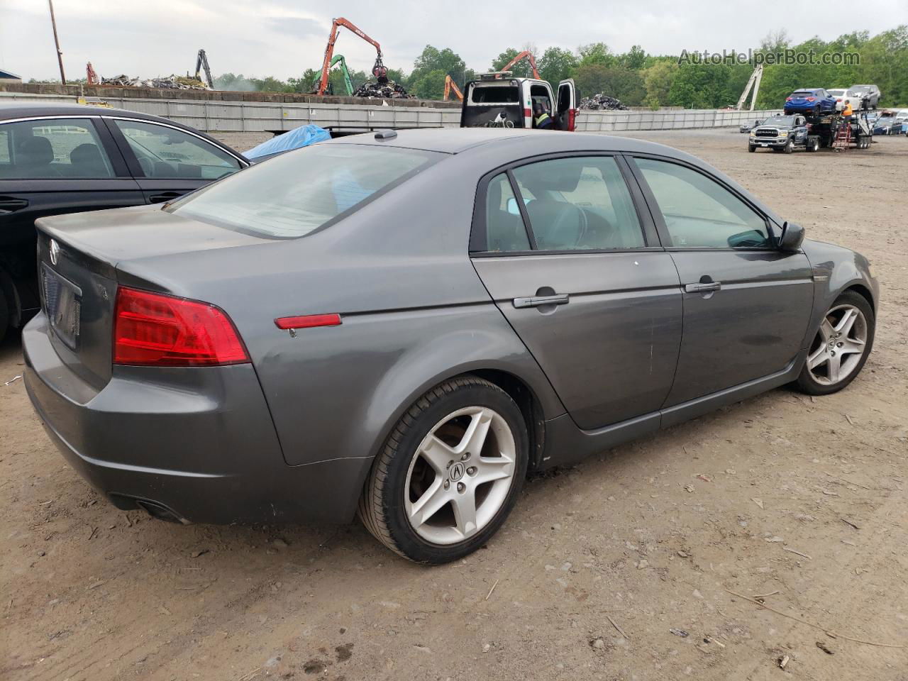 2005 Acura Tl  Gray vin: 19UUA66245A050042