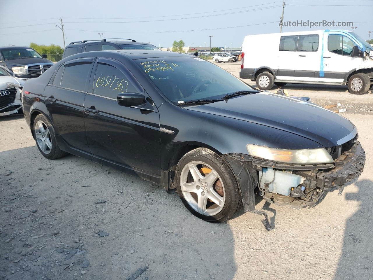 2005 Acura Tl  Черный vin: 19UUA66245A054849