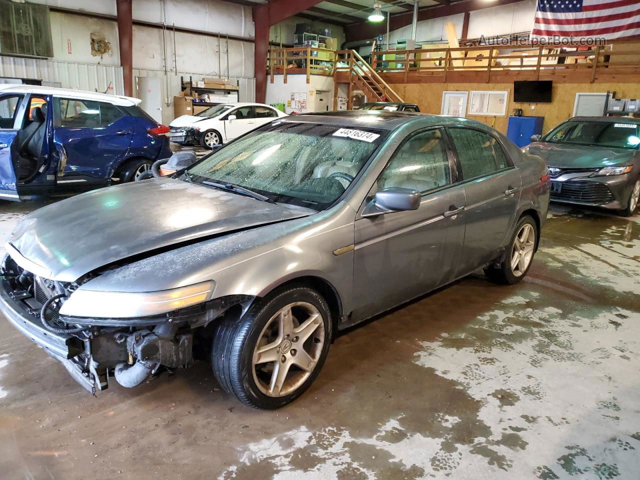 2005 Acura Tl  Серый vin: 19UUA66245A063082